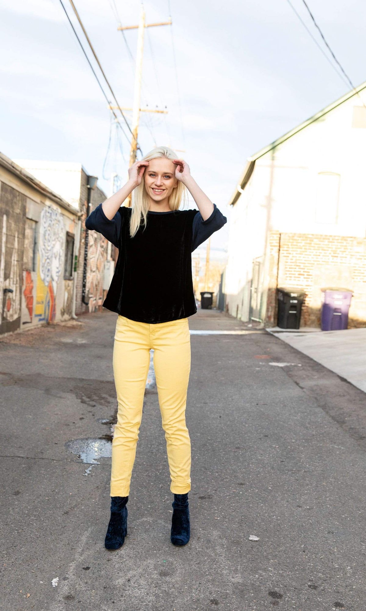 Level 99 Liza Skinny Denim-Limon