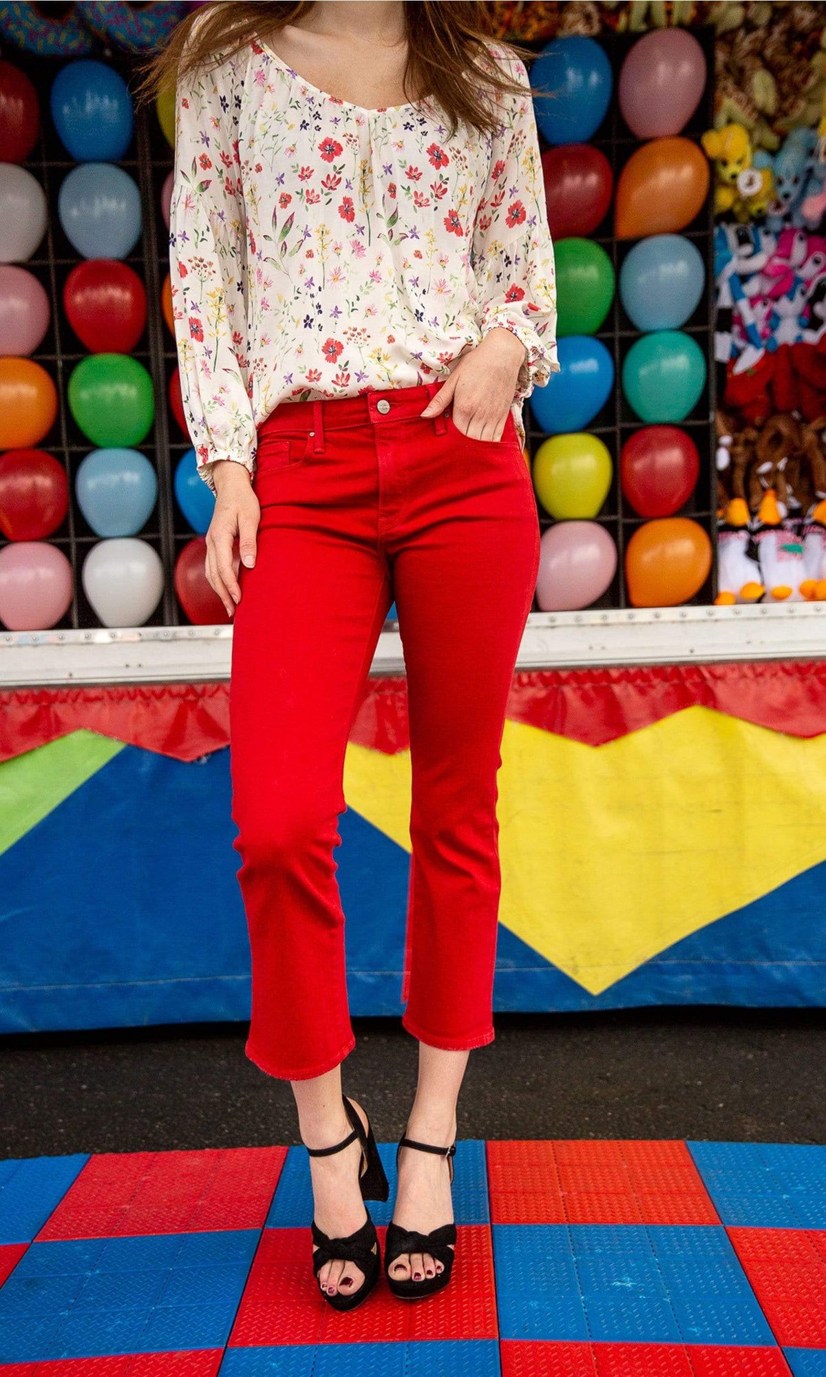 Velvet by Graham &amp; Spencer Kate High Rise Crop Denim