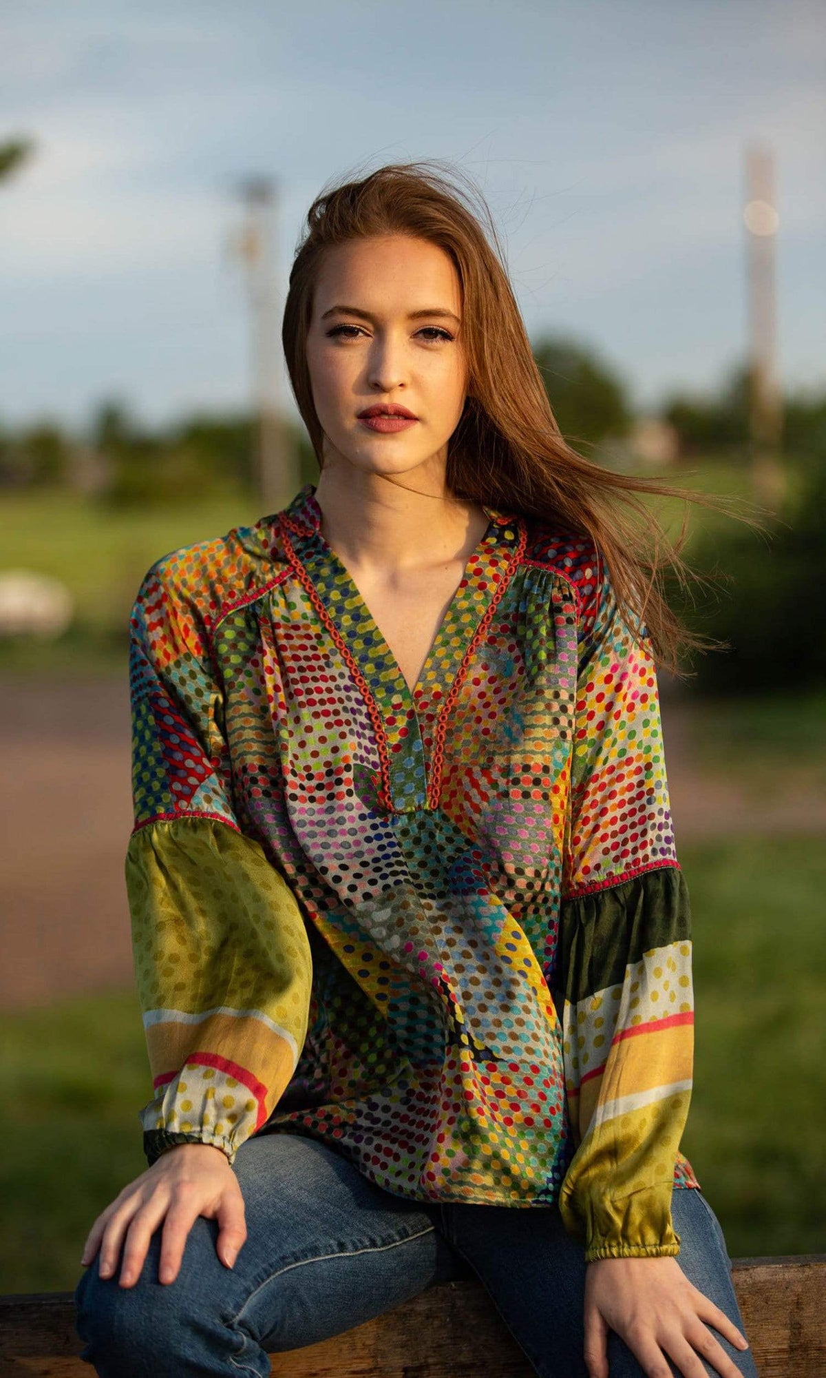 Conditions Apply Rise Above All V Neck Top