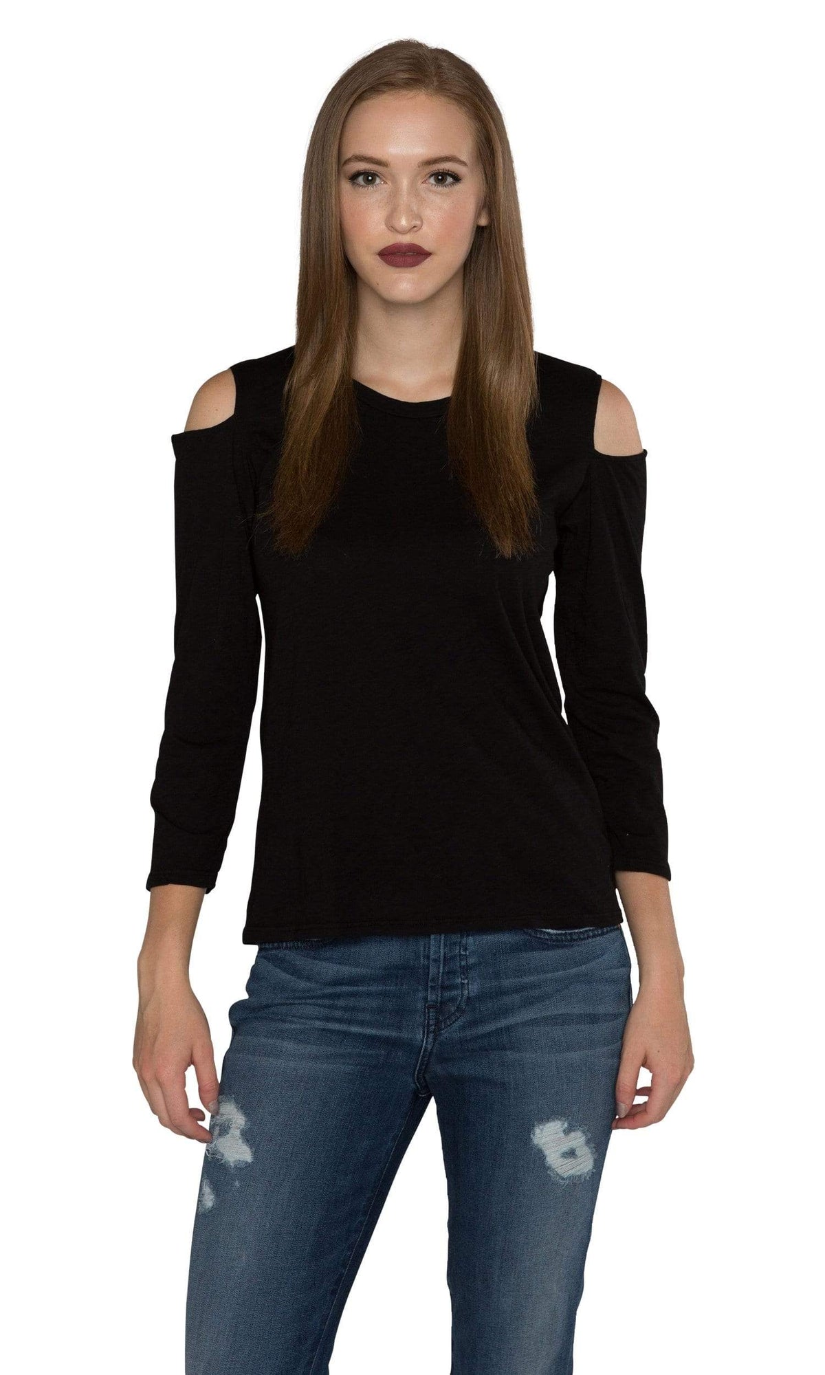 Velvet by Graham &amp; Spencer Bria Cotton Slub Cut Out Top