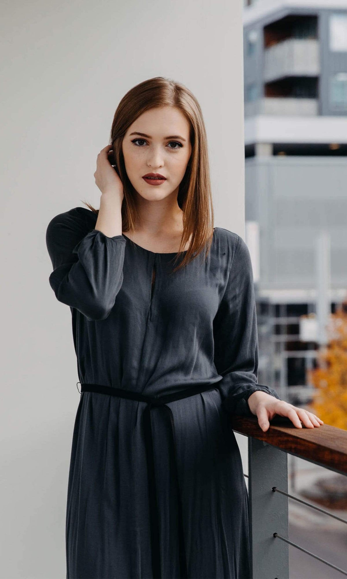 Velvet by Graham &amp; Spencer Felicitee Front Slit Dress