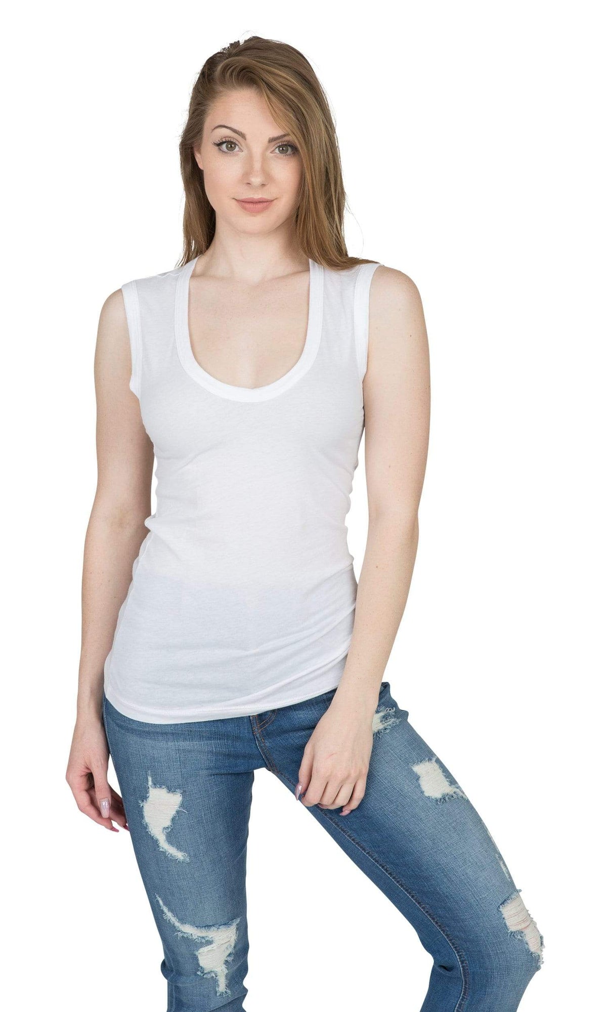 MOSSY GAUZY WHISPER FITTED TANK
