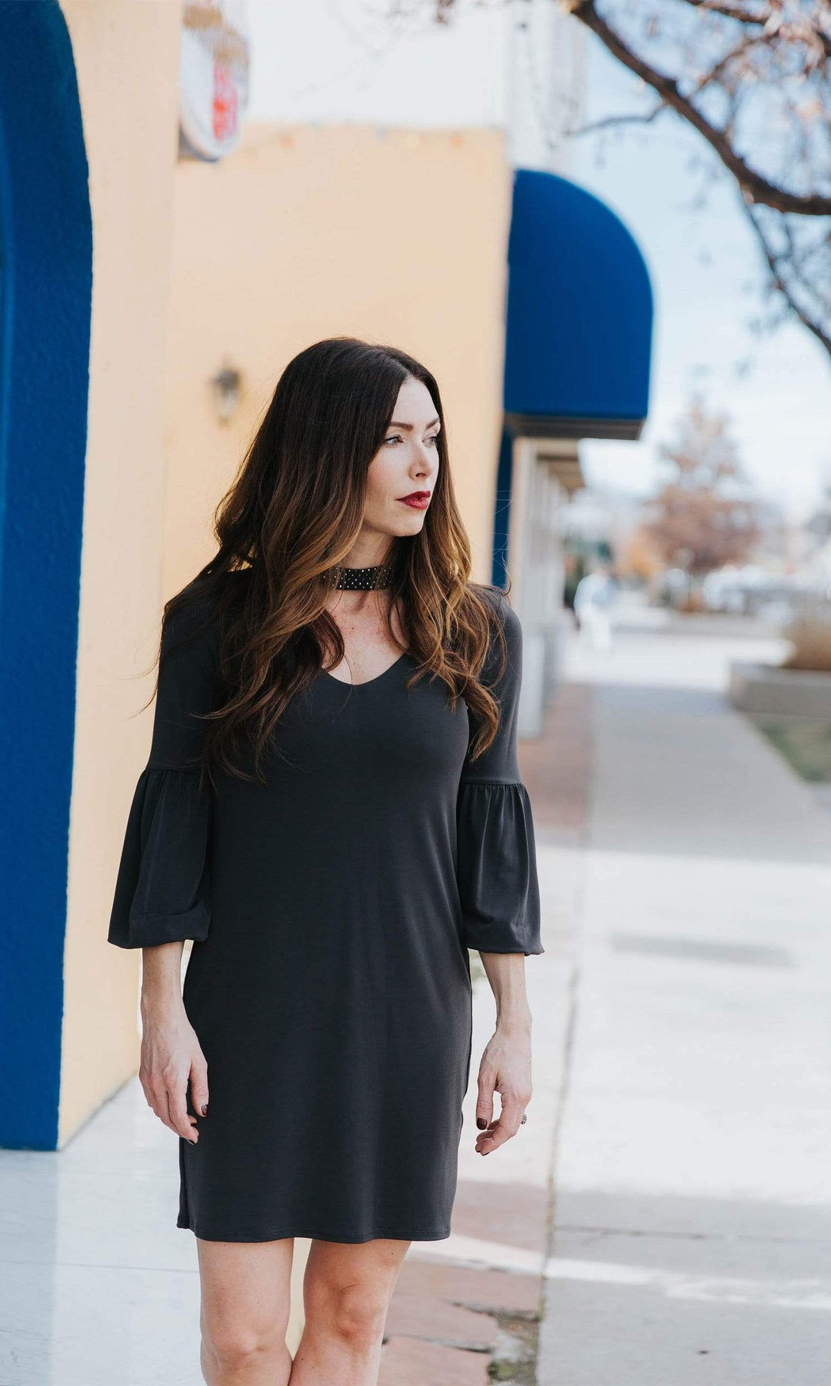 Velvet by Graham &amp; Spencer Shirleen Choker Dress