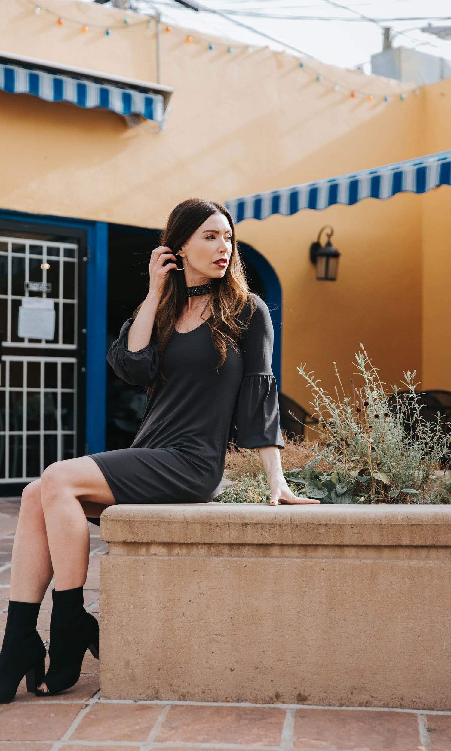 Velvet by Graham and Spencer Shirleen Choker Dress - Vintage Fringe Velvet by Graham and Spencer Shirleen Choker Dress - Vintage Fringe