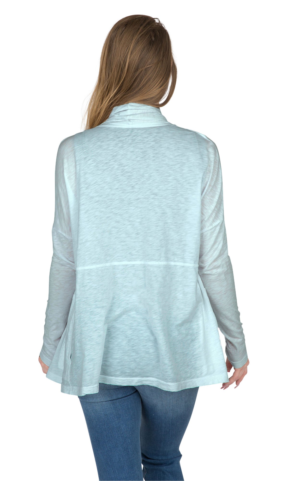 Velvet by Graham &amp; Spencer Emanuela Cotton Slub Open Drape Cardigan