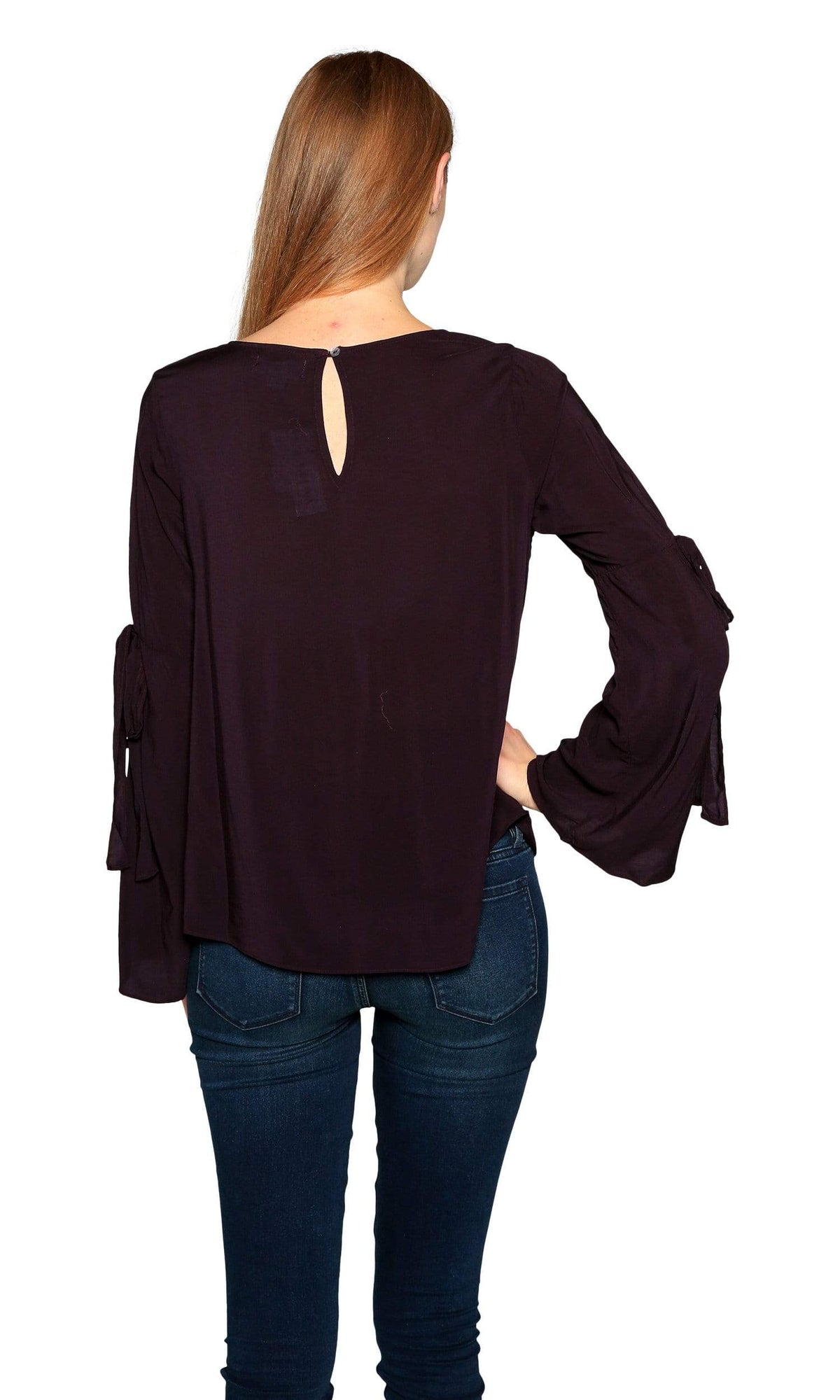 Velvet by Graham &amp; Spencer Abitha Tie Bell Sleeve Challis Top