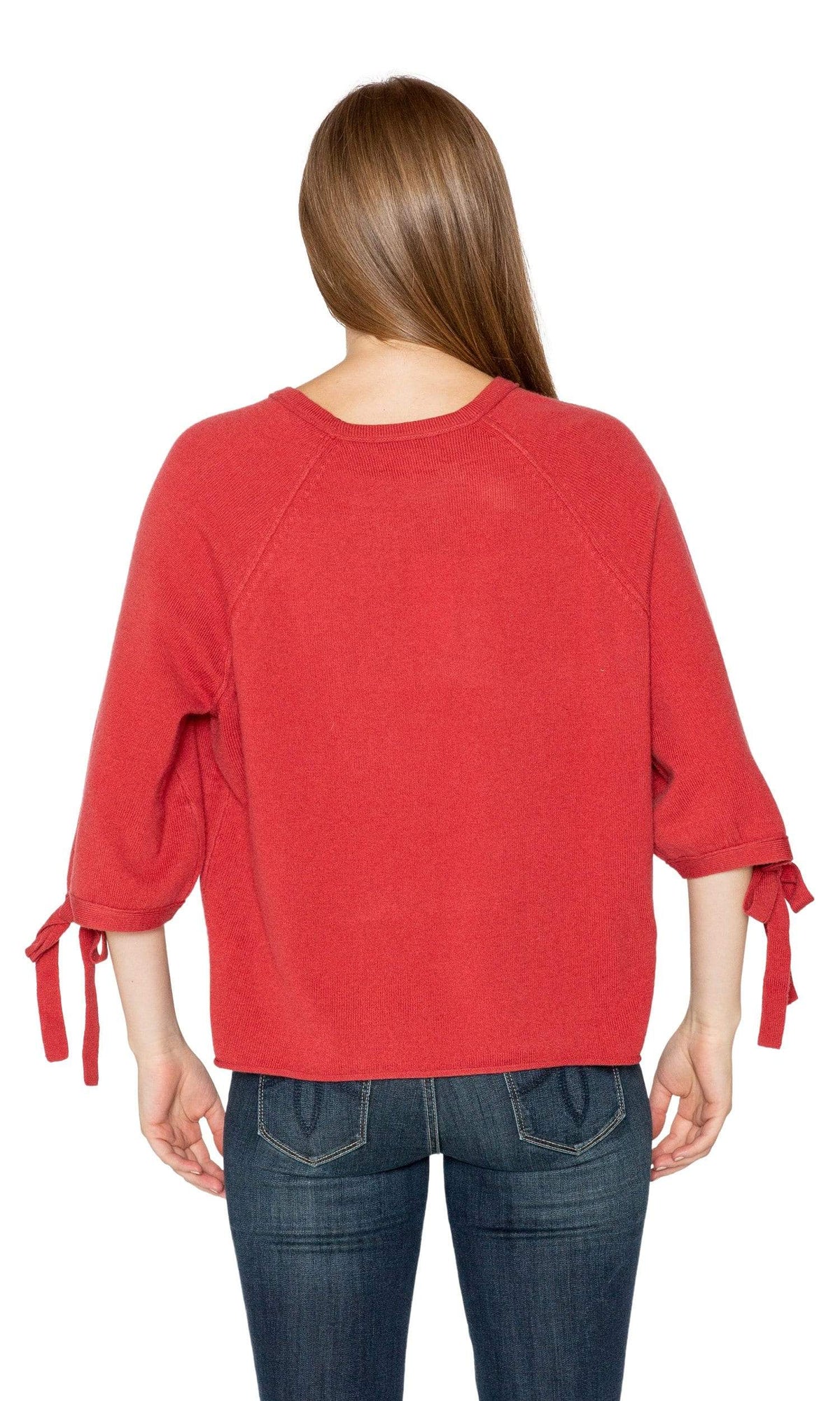 Velvet by Graham &amp; Spencer Nicolette Cashmere Tie Sleeve Sweater